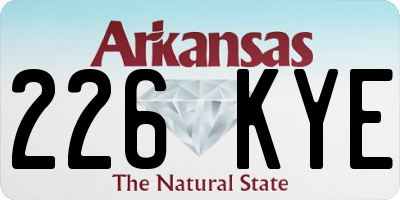 AR license plate 226KYE