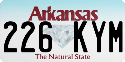 AR license plate 226KYM