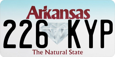 AR license plate 226KYP