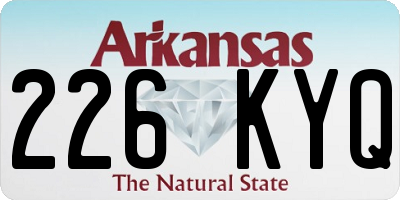 AR license plate 226KYQ