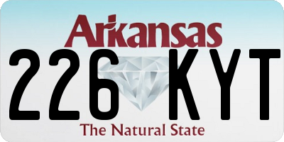 AR license plate 226KYT