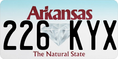 AR license plate 226KYX
