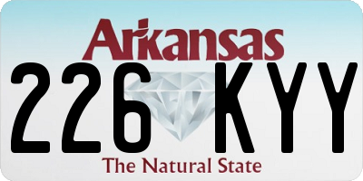 AR license plate 226KYY