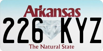 AR license plate 226KYZ