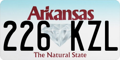 AR license plate 226KZL