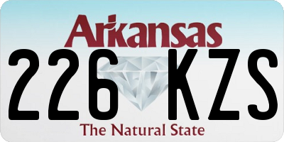 AR license plate 226KZS