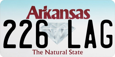 AR license plate 226LAG