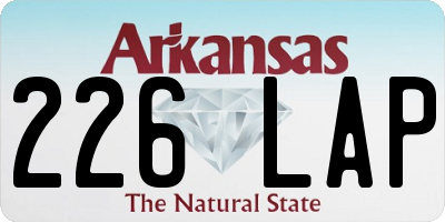 AR license plate 226LAP