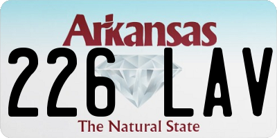 AR license plate 226LAV