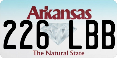 AR license plate 226LBB