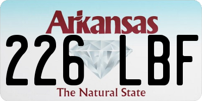 AR license plate 226LBF