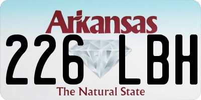 AR license plate 226LBH