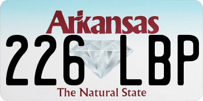 AR license plate 226LBP