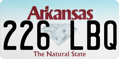 AR license plate 226LBQ