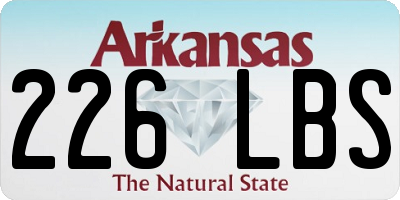 AR license plate 226LBS