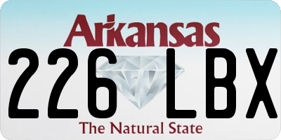 AR license plate 226LBX
