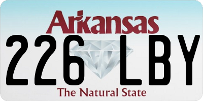 AR license plate 226LBY