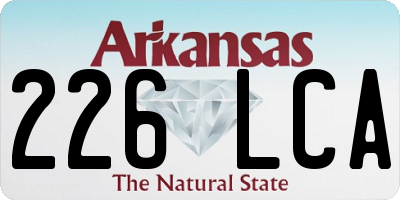 AR license plate 226LCA