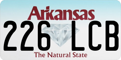 AR license plate 226LCB