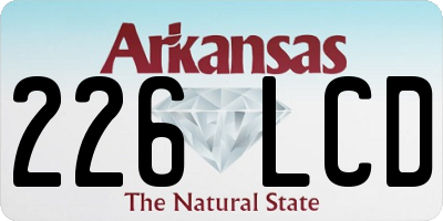 AR license plate 226LCD