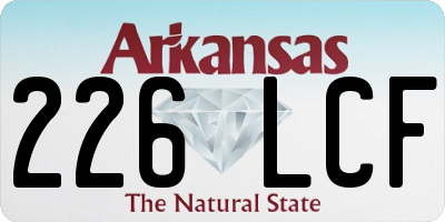 AR license plate 226LCF