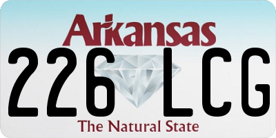 AR license plate 226LCG