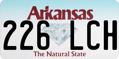 AR license plate 226LCH