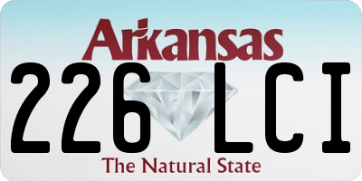 AR license plate 226LCI