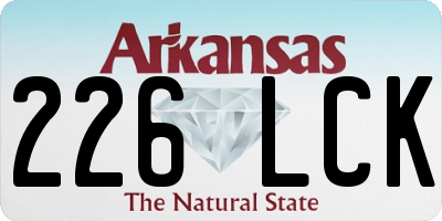 AR license plate 226LCK