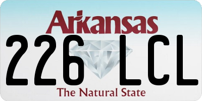 AR license plate 226LCL