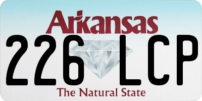 AR license plate 226LCP