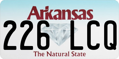 AR license plate 226LCQ
