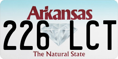 AR license plate 226LCT