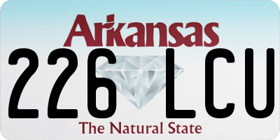 AR license plate 226LCU