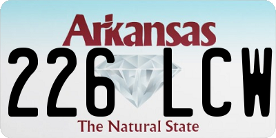 AR license plate 226LCW