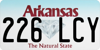 AR license plate 226LCY