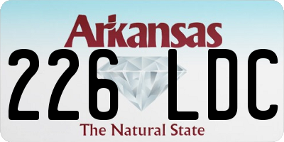 AR license plate 226LDC