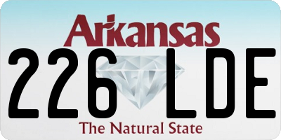 AR license plate 226LDE