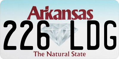 AR license plate 226LDG