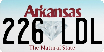 AR license plate 226LDL