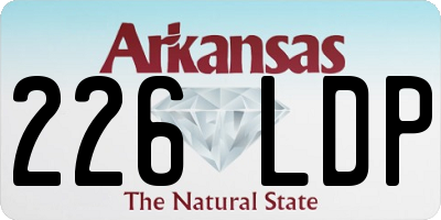 AR license plate 226LDP