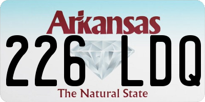 AR license plate 226LDQ