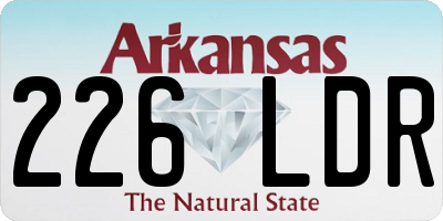 AR license plate 226LDR
