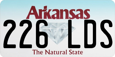 AR license plate 226LDS