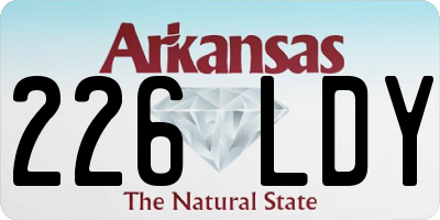 AR license plate 226LDY