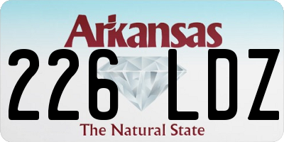 AR license plate 226LDZ