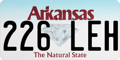 AR license plate 226LEH