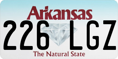 AR license plate 226LGZ