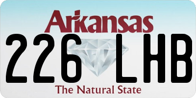 AR license plate 226LHB