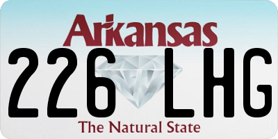 AR license plate 226LHG